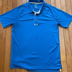Large Light Blue Oakley Polo Shirt